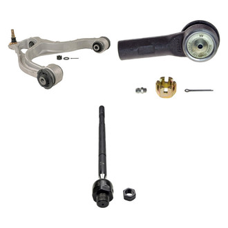 MOOG® - Front Passenger Side Lower Control Arm with Ball Joint and Tie Rod End Kit