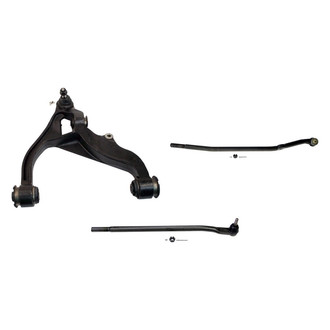 MOOG® - Front Passenger Side Lower Control Arm with Ball Joint and Tie Rod End Kit
