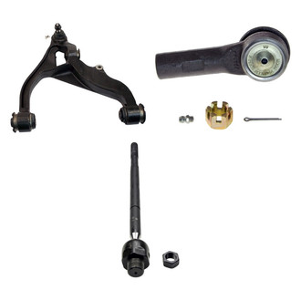 MOOG® - Front Passenger Side Lower Control Arm with Ball Joint and Tie Rod End Kit