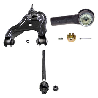 MOOG® - Front Passenger Side Lower Control Arm with Ball Joint and Tie Rod End Kit