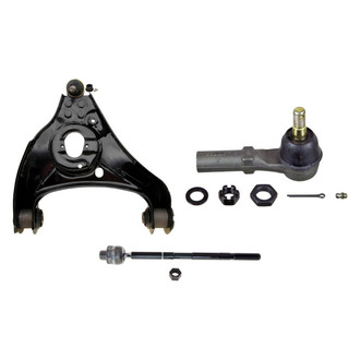 MOOG® - Front Passenger Side Lower Control Arm with Ball Joint and Tie Rod End Kit