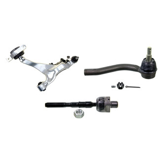MOOG® - Front Passenger Side Lower Control Arm with Ball Joint and Tie Rod End Kit