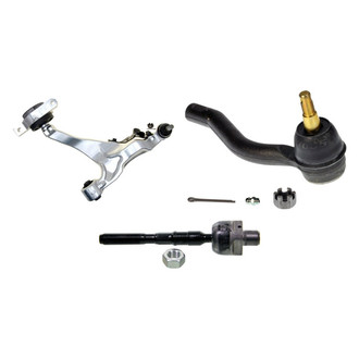 MOOG® - Front Passenger Side Lower Control Arm with Ball Joint and Tie Rod End Kit