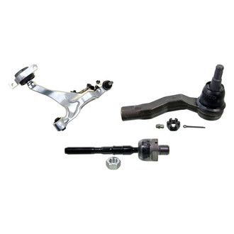 MOOG® - Front Passenger Side Lower Control Arm with Ball Joint and Tie Rod End Kit