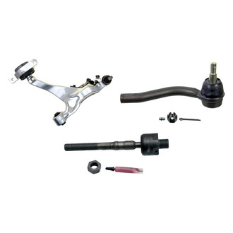 MOOG® - Front Passenger Side Lower Control Arm with Ball Joint and Tie Rod End Kit