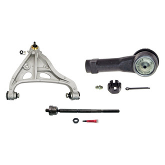 MOOG® - Front Passenger Side Lower Control Arm with Ball Joint and Tie Rod End Kit