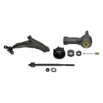 MOOG® - Front Passenger Side Lower Control Arm with Ball Joint and Tie Rod End Kit