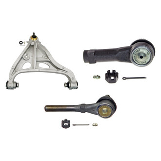MOOG® - Front Passenger Side Lower Control Arm with Ball Joint and Tie Rod End Kit