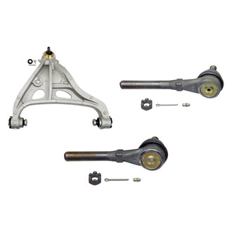 MOOG® - Front Passenger Side Lower Control Arm with Ball Joint and Tie Rod End Kit