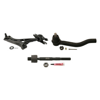 MOOG® - Front Passenger Side Lower Control Arm with Ball Joint and Tie Rod End Kit