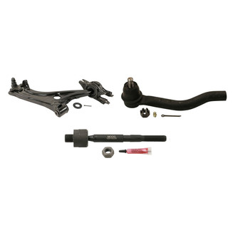 MOOG® - Front Passenger Side Lower Control Arm with Ball Joint and Tie Rod End Kit