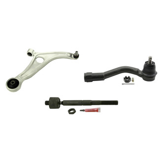 MOOG® - Front Passenger Side Lower Control Arm with Ball Joint and Tie Rod End Kit