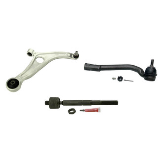 MOOG® - Front Passenger Side Lower Control Arm with Ball Joint and Tie Rod End Kit