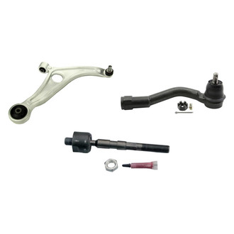 MOOG® - Front Passenger Side Lower Control Arm with Ball Joint and Tie Rod End Kit