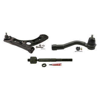 MOOG® - Front Passenger Side Lower Control Arm with Ball Joint and Tie Rod End Kit