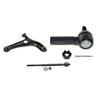MOOG® - Front Passenger Side Lower Control Arm with Ball Joint and Tie Rod End Kit