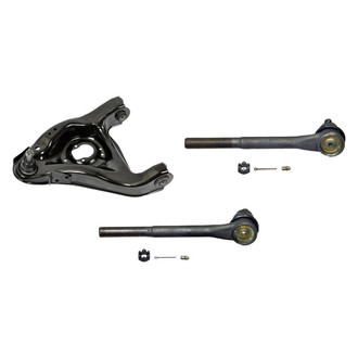 MOOG® - Front Passenger Side Lower Control Arm with Ball Joint and Tie Rod End Kit