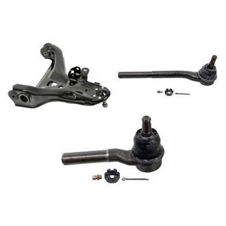 MOOG® - Front Passenger Side Lower Control Arm with Ball Joint and Tie Rod End Kit