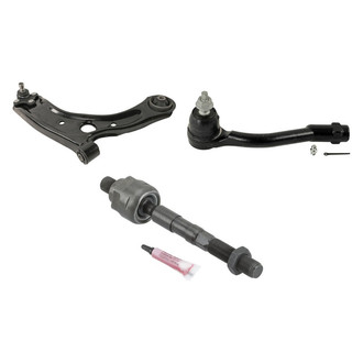 MOOG® - Front Passenger Side Lower Control Arm with Ball Joint and Tie Rod End Kit