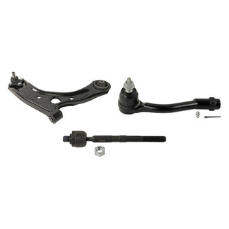 MOOG® - Front Passenger Side Lower Control Arm with Ball Joint and Tie Rod End Kit