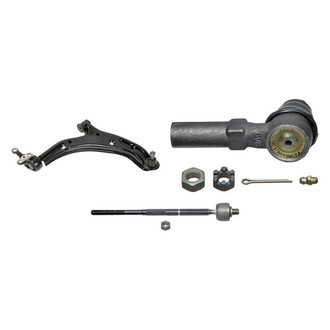 MOOG® - Front Passenger Side Lower Control Arm with Ball Joint and Tie Rod End Kit