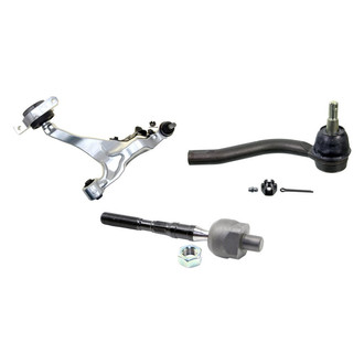 MOOG® - Front Passenger Side Lower Control Arm with Ball Joint and Tie Rod End Kit