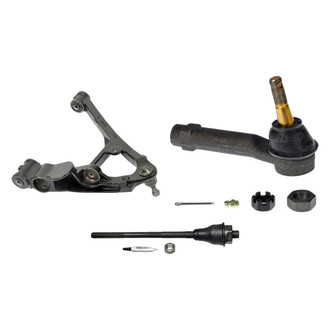 MOOG® - Front Passenger Side Lower Control Arm with Ball Joint and Tie Rod End Kit