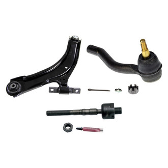 MOOG® - Front Passenger Side Lower Control Arm with Ball Joint and Tie Rod End Kit