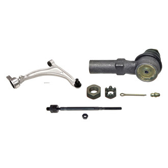 MOOG® - Front Passenger Side Lower Control Arm with Ball Joint and Tie Rod End Kit