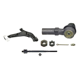 MOOG® - Front Passenger Side Lower Control Arm with Ball Joint and Tie Rod End Kit