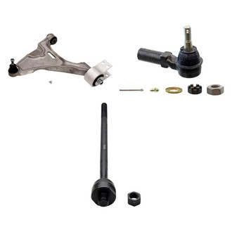 MOOG® - Front Passenger Side Lower Control Arm with Ball Joint and Tie Rod End Kit