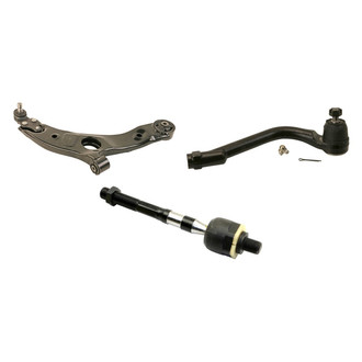 MOOG® - Front Passenger Side Lower Control Arm with Ball Joint and Tie Rod End Kit