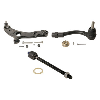MOOG® - Front Passenger Side Lower Control Arm with Ball Joint and Tie Rod End Kit