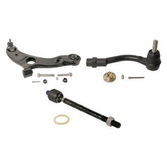 MOOG® - Front Passenger Side Lower Control Arm with Ball Joint and Tie Rod End Kit