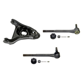MOOG® - Front Passenger Side Lower Control Arm with Ball Joint and Tie Rod End Kit