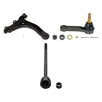 MOOG® - Front Passenger Side Lower Control Arm with Ball Joint and Tie Rod End Kit