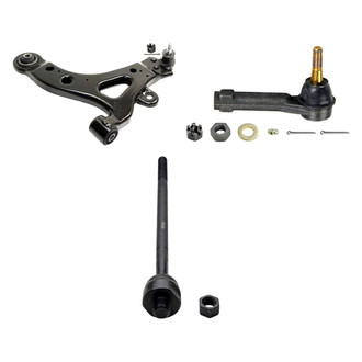MOOG® - Front Passenger Side Lower Control Arm with Ball Joint and Tie Rod End Kit