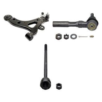 MOOG® - Front Passenger Side Lower Control Arm with Ball Joint and Tie Rod End Kit