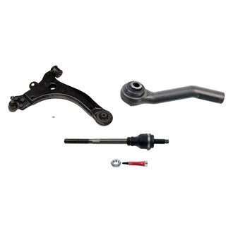 MOOG® - Front Passenger Side Lower Control Arm with Ball Joint and Tie Rod End Kit