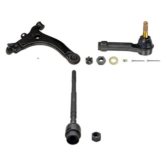 MOOG® - Front Passenger Side Lower Control Arm with Ball Joint and Tie Rod End Kit