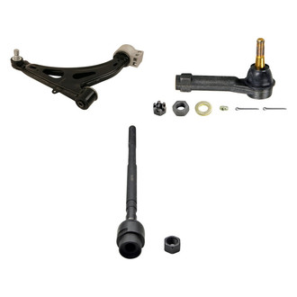 MOOG® - Front Passenger Side Lower Control Arm with Ball Joint and Tie Rod End Kit