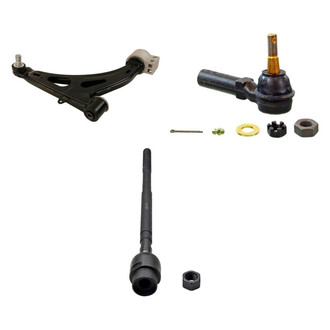 MOOG® - Front Passenger Side Lower Control Arm with Ball Joint and Tie Rod End Kit