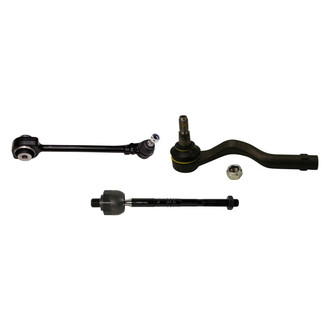 MOOG® - Front Passenger Side Lower Control Arm with Ball Joint and Tie Rod End Kit