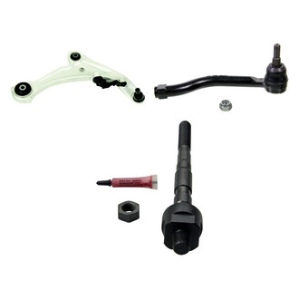 MOOG® - Front Passenger Side Lower Control Arm with Ball Joint and Tie Rod End Kit