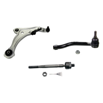MOOG® - Front Passenger Side Lower Control Arm with Ball Joint and Tie Rod End Kit