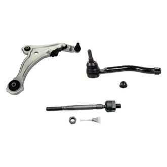 MOOG® - Front Passenger Side Lower Control Arm with Ball Joint and Tie Rod End Kit