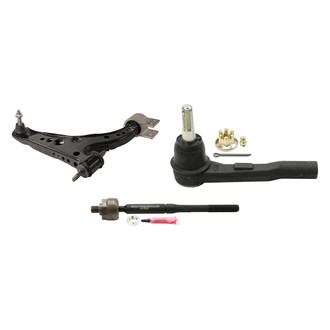 MOOG® - Front Passenger Side Lower Control Arm with Ball Joint and Tie Rod End Kit