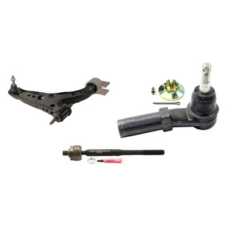 MOOG® - Front Passenger Side Lower Control Arm with Ball Joint and Tie Rod End Kit