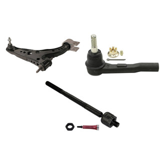 MOOG® - Front Passenger Side Lower Control Arm with Ball Joint and Tie Rod End Kit