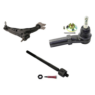 MOOG® - Front Passenger Side Lower Control Arm with Ball Joint and Tie Rod End Kit